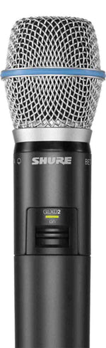 Shure GLXD2/B87A-Z2 Digital Handheld Wireless Microphone Transmitter with Beta 87A Capsule - Hollywood DJ