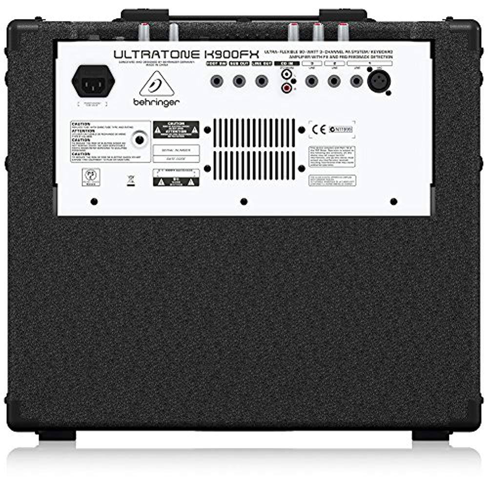 Behringer K900FX, 90W 3-Channel PA System W/Keyboard Amplifier and Feedback Detection - Hollywood DJ