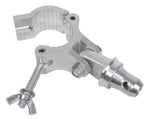 ProX T-CH16 Pro Clamp with Adjustable 180-degree Half Coupler Pin and Safety Clip - Hollywood DJ