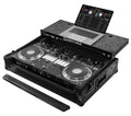 Odyssey FZGSREV7WBL Flight Case for Pioneer DDJ-REV7 Label Glide Style with Wheels - Black - Hollywood DJ