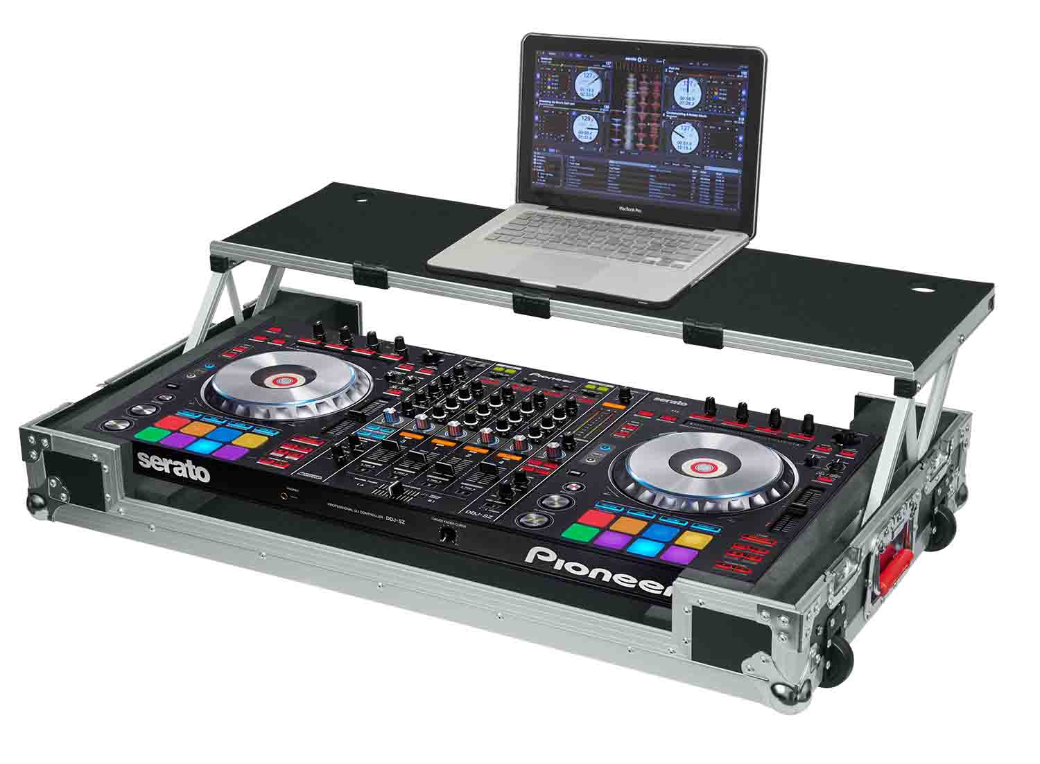 Gator Case G-TOURDSPDDJSZRZ G-TOUR Road Case for Pioneer DDJ-RZ/SZ Controller with Sliding Laptop Platform - Hollywood DJ