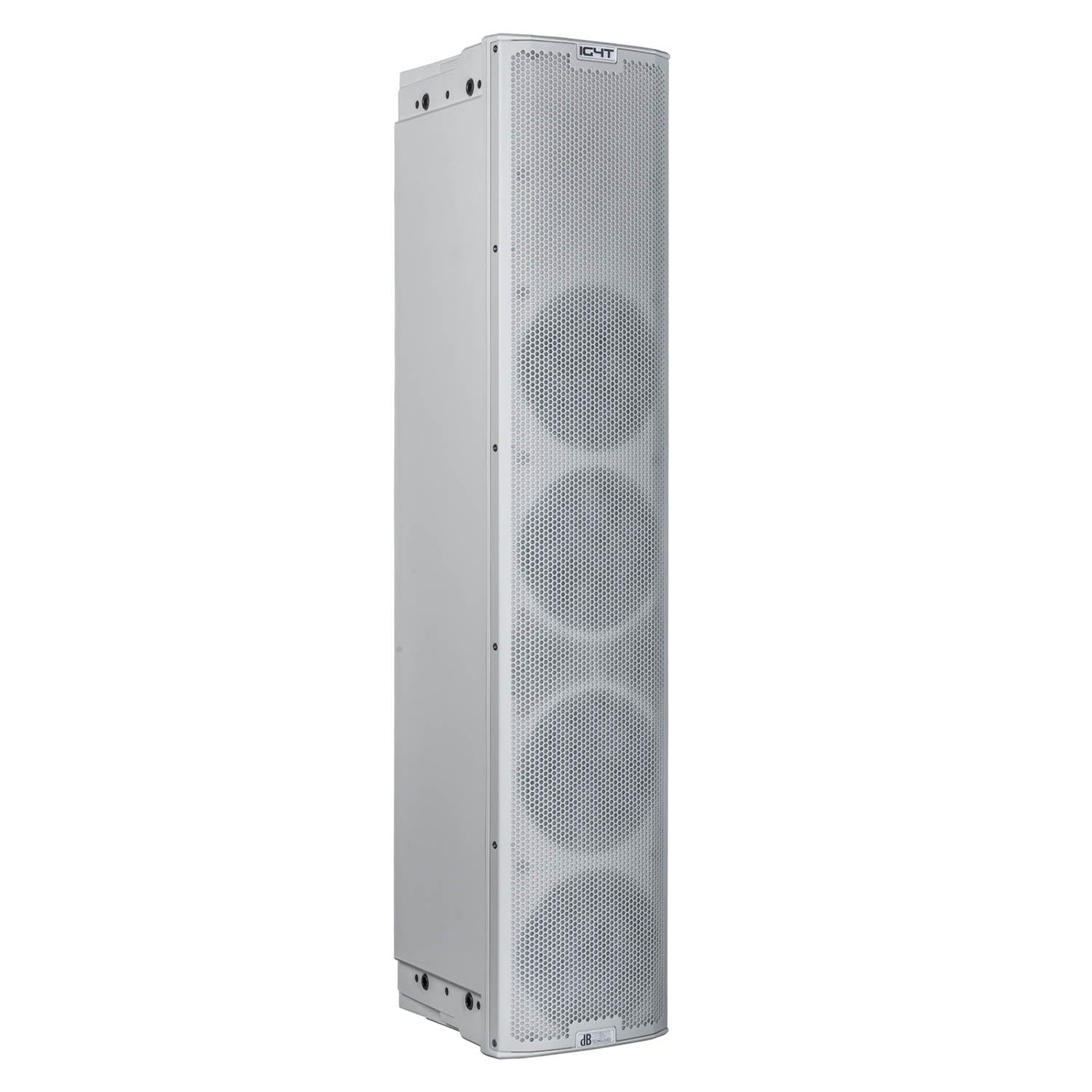 dB Technologies IG4T WHITE, 4x6.5" 2-Way Active Column Array Speaker 900W - White - Hollywood DJ