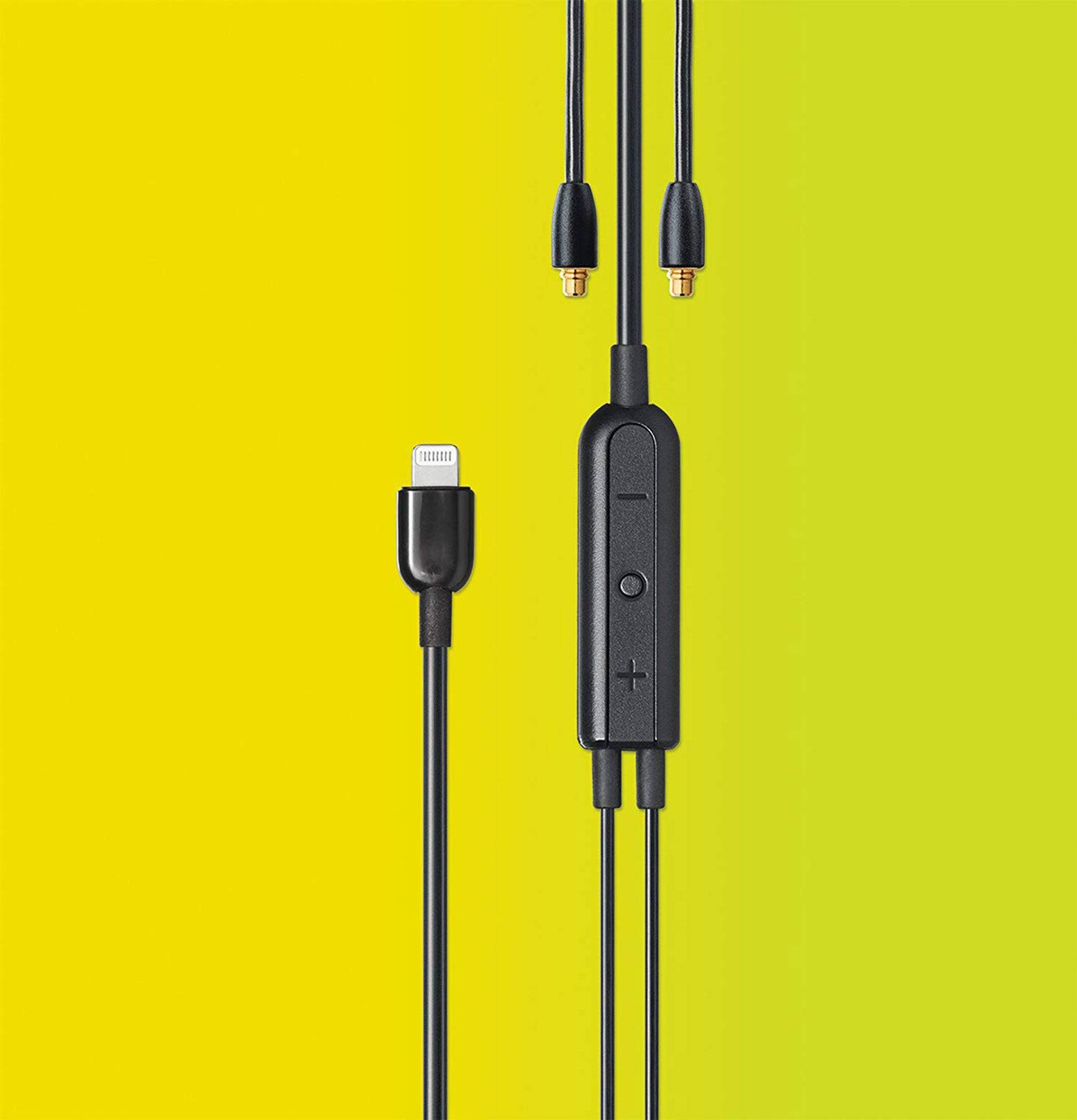 Shure RMCE-LTG Remote + Mic Lightning Accessory Cable for SE Model Earphones - Hollywood DJ