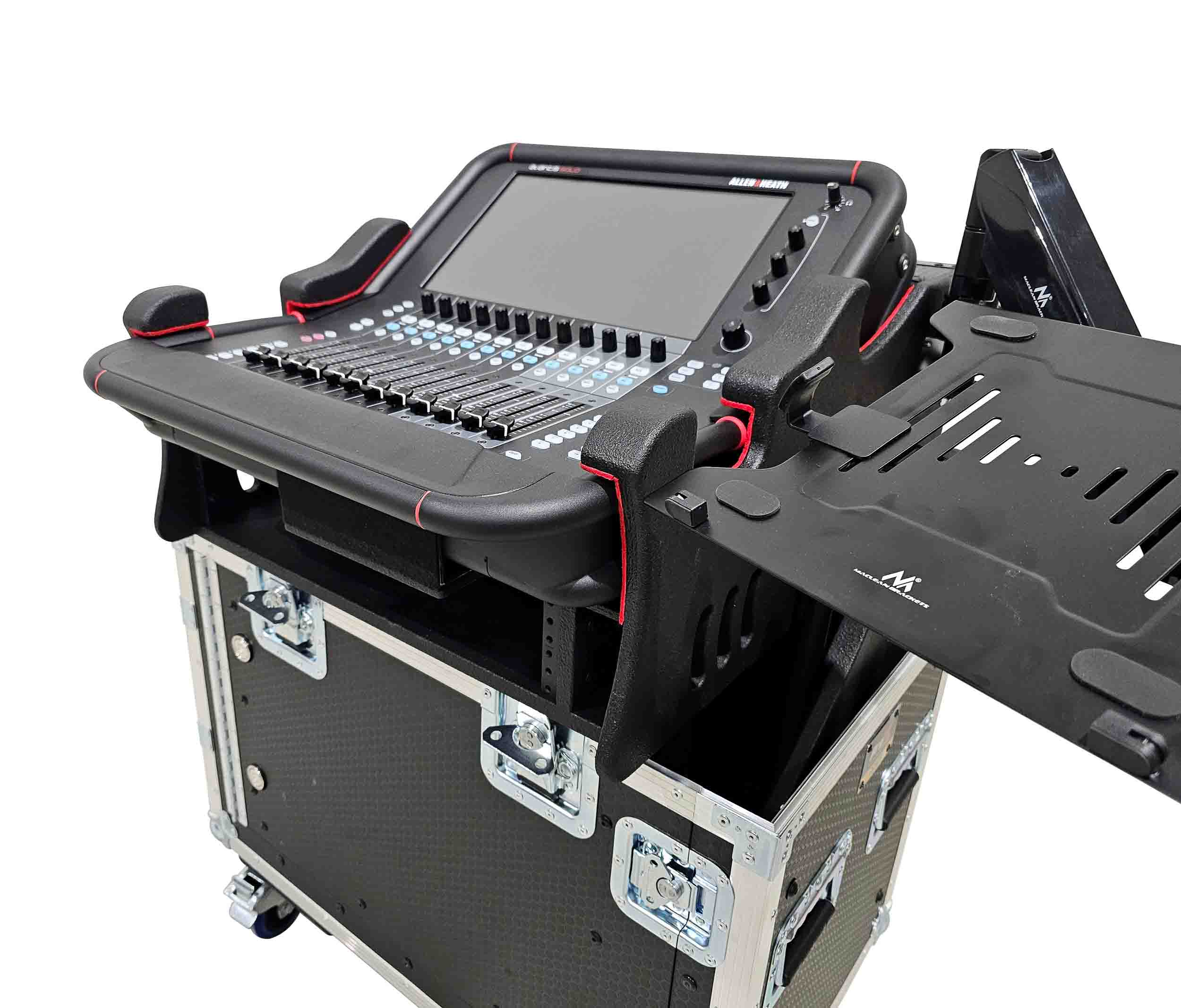 ProX XZF-AHAVANTIS SOLO 2U LMA, For Allen and Heath AVANTIS SOLO Flip-Ready Hydraulic Console Easy Retracting Lifting by ProX Cases