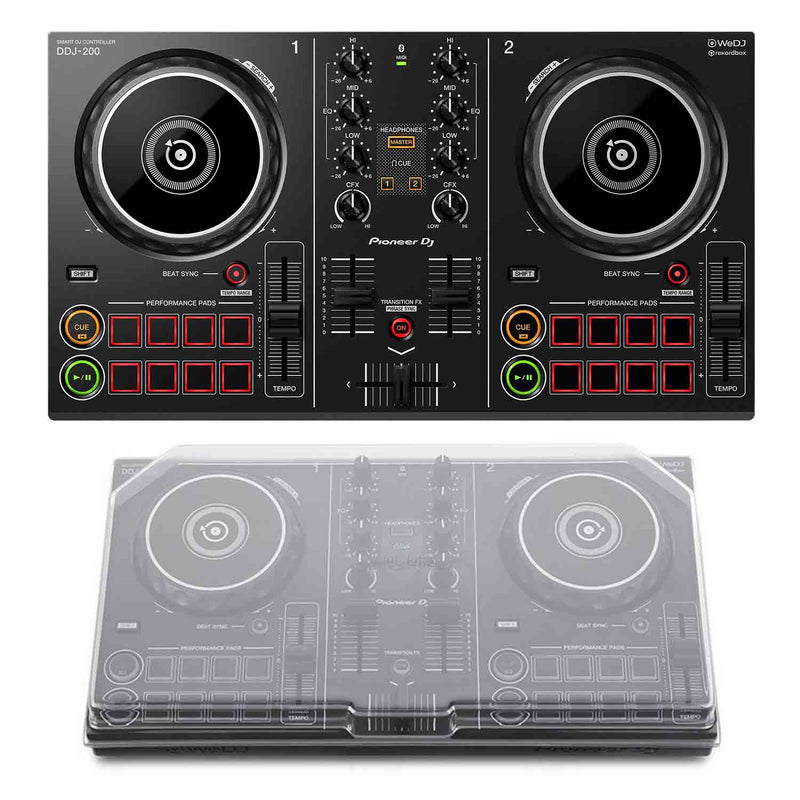 Pioneer DJ DDJ-200 Smart DJ Controller With Decksaver DSLE-PC
