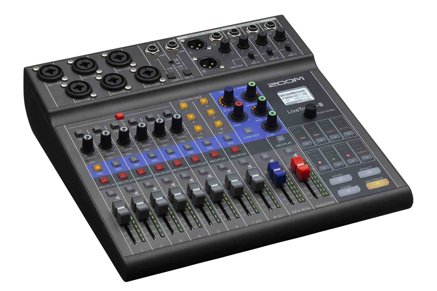 Zoom LIVETRAK L-8, 8 Channel Digital Mixer - Hollywood DJ