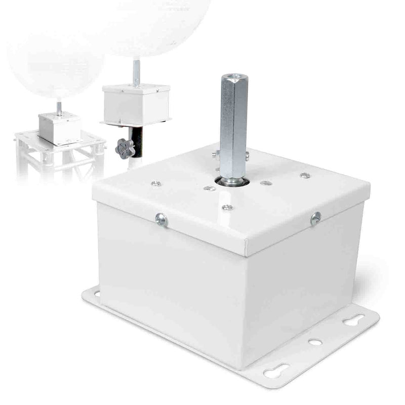 ProX X-MOTOS-WH Motos Universal Mirror Ball Oscillating 1RPM Motor Mounts up to 30" - White Finish - Hollywood DJ