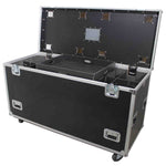 ProX XS-UTL246036W Heavy-Duty Truck Pack Utility Flight Case W-Divider, Tray Kit and 4" Casters - 24"X60"X36" - Hollywood DJ