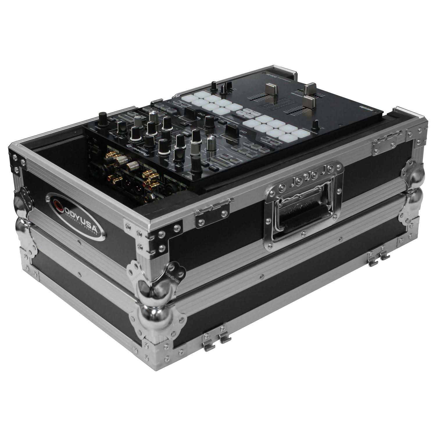 Odyssey FZ10MIXXD Universal 10″ Format DJ Mixer Flight Case with Extra Deep Rear Compartment - Hollywood DJ