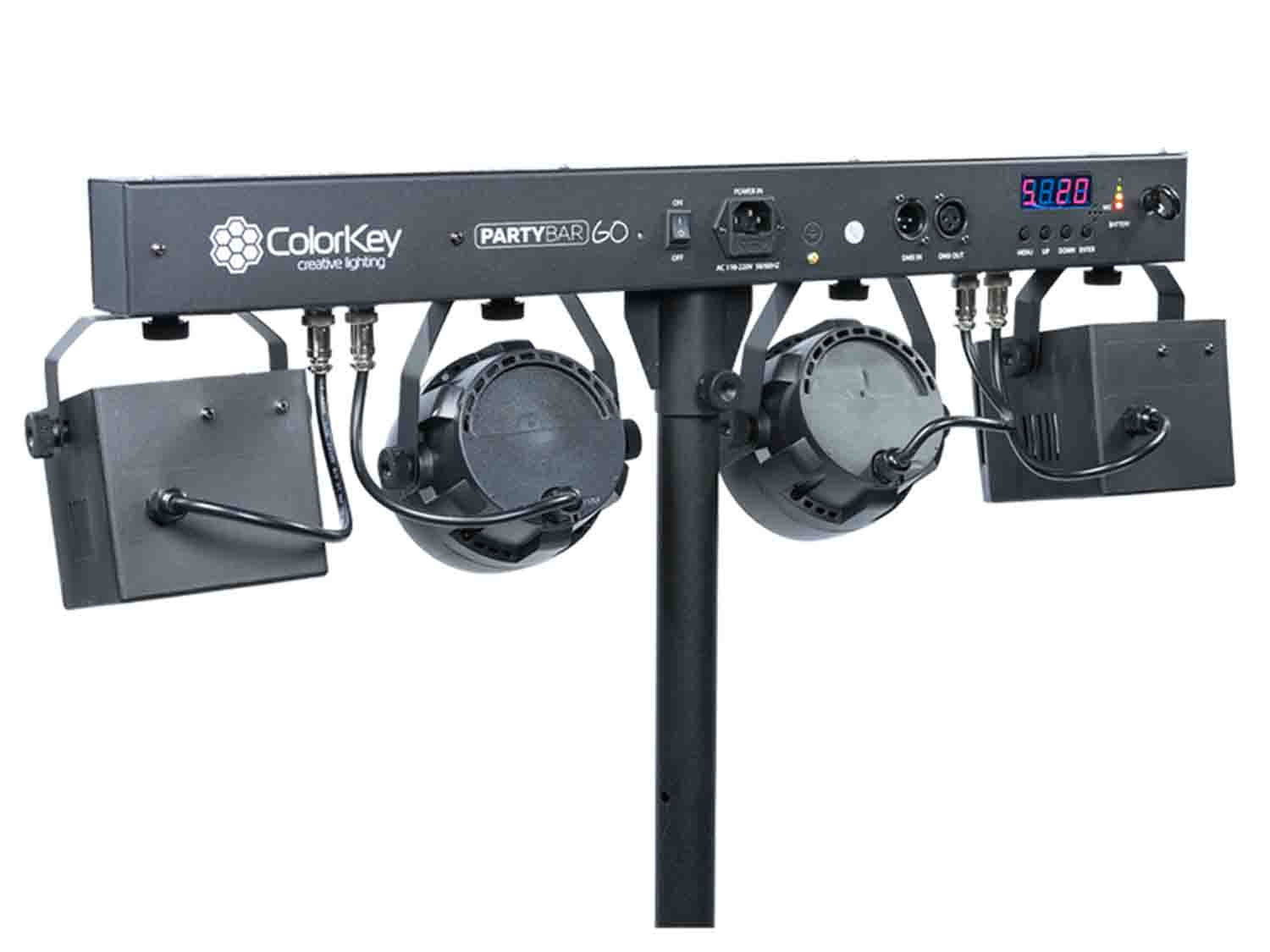 B-Stock: ColorKey CKU-3020 PartyBar GO Battery Powered Lighting Package - Hollywood DJ