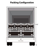 ProX XS-UTL243036W Heavy-Duty Truck Pack Utility Flight Case W-Divider and Tray Kit - 24"X30"X36" - Hollywood DJ
