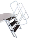 ProX XSQ-ST3 StageQ Heavy Duty Foldable 3 Step Unit with Rail - 18-28 Inch - Hollywood DJ