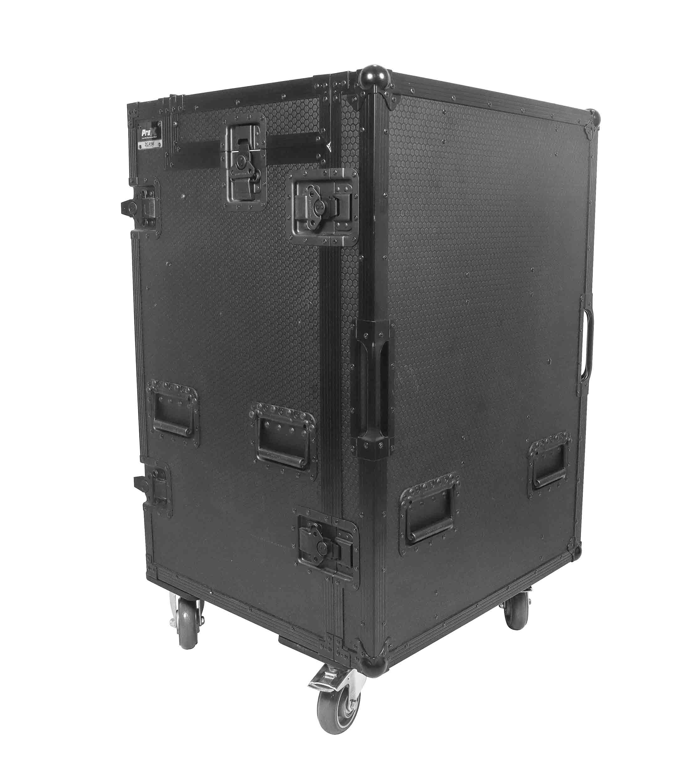 ProX XZF-AVPRO4U12UBLK, Mobile AV Broadcasting Streaming Recording Studio Workstation Case - Black by ProX Cases