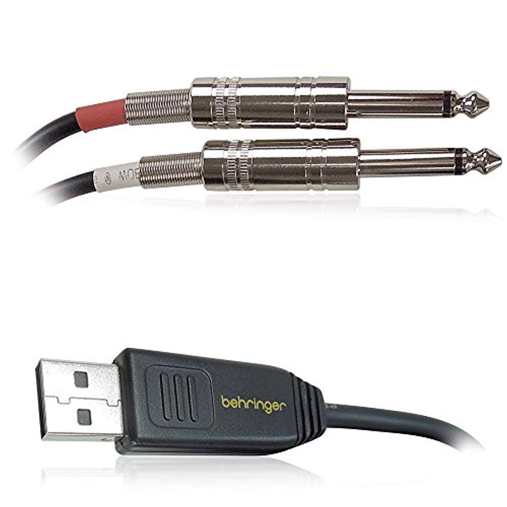 Behringer LINE-2-USB Setero 1/4 Line In to USB Interface Cable - Hollywood DJ