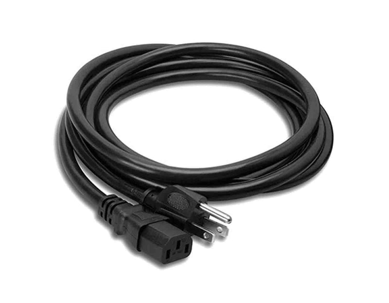 Hosa PWC-401.5, IEC C13 to Nema 5-15P Power Cord, 1.5 Feet - Hollywood DJ