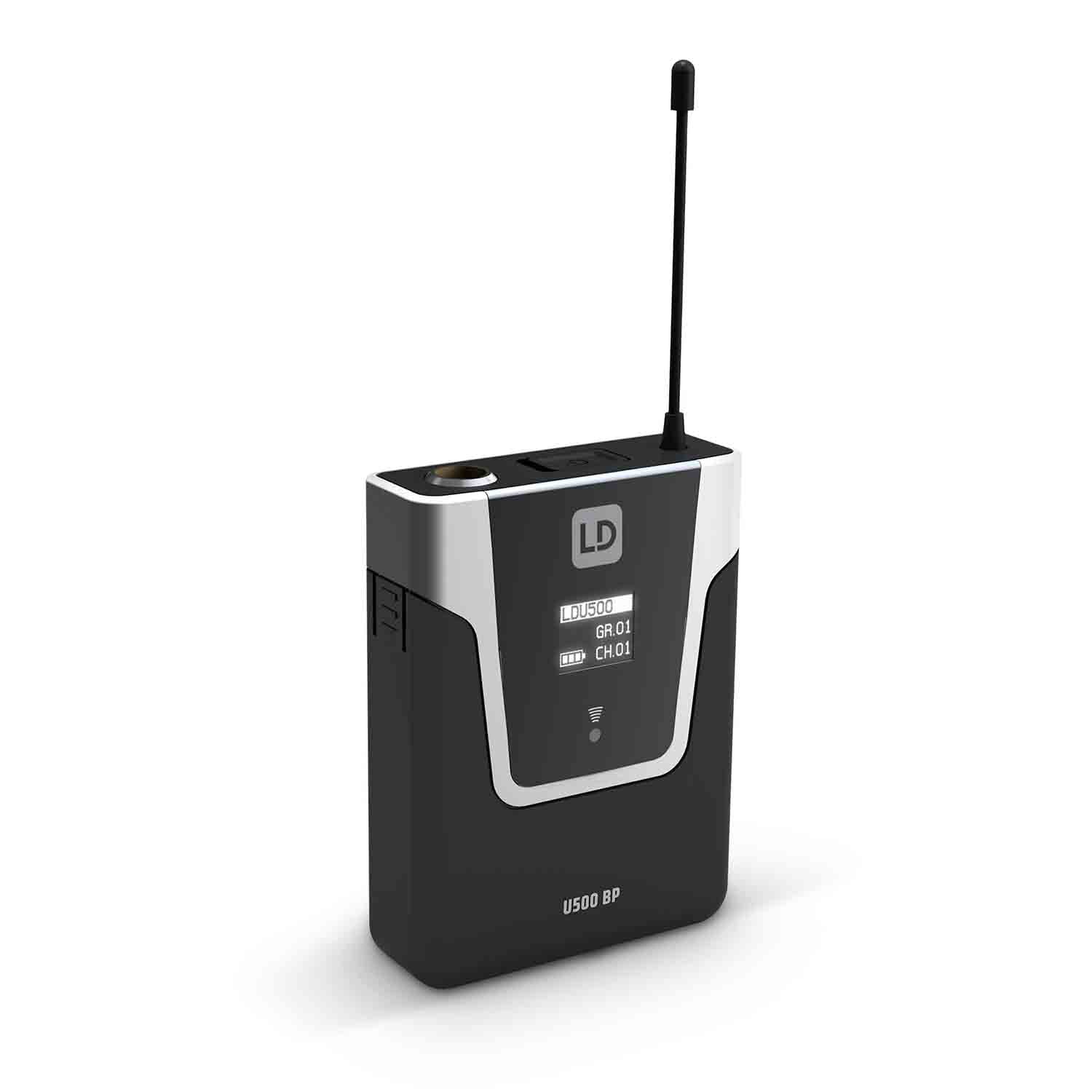 LD Systems U505 BPG Wireless Microphone System with Bodypack and Guitar Cable ( 584 – 608 MHz) - Hollywood DJ