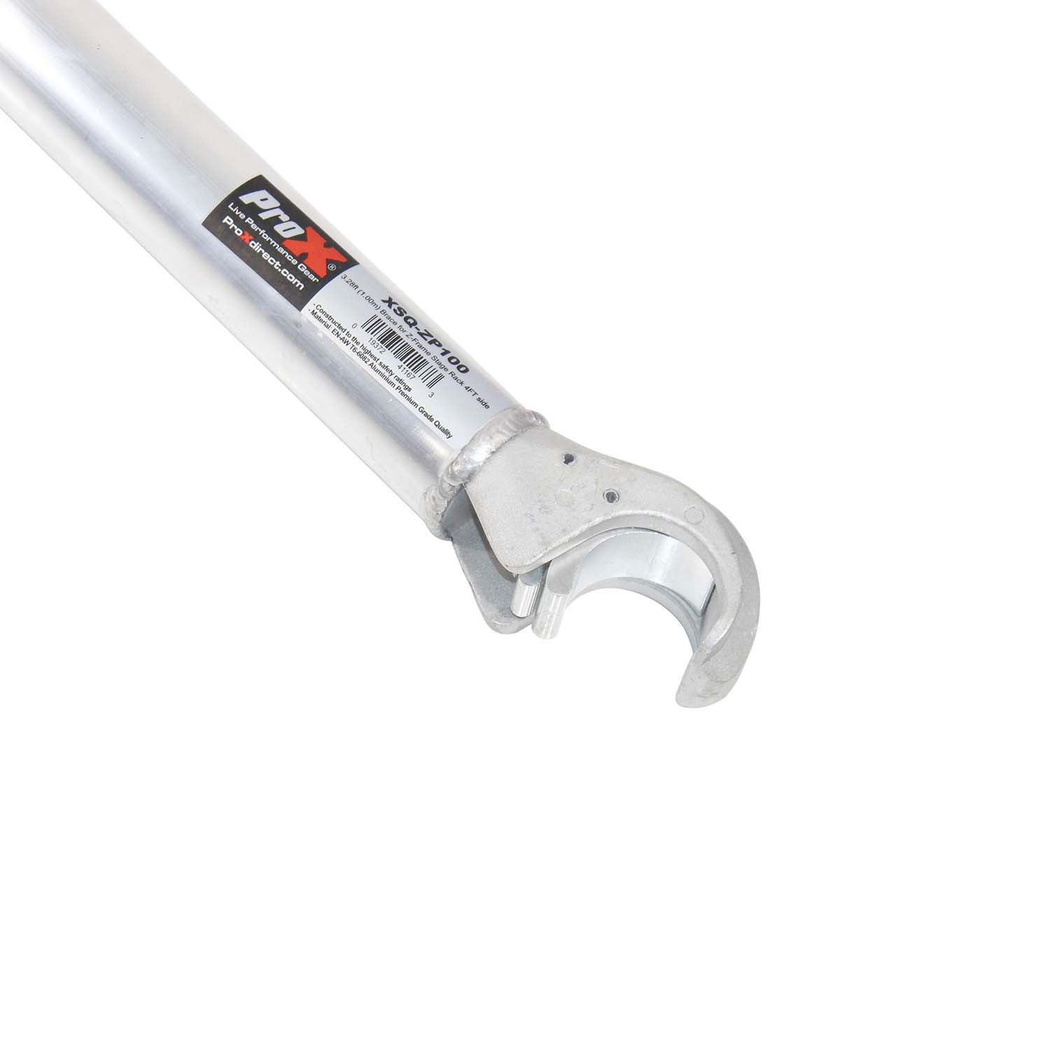 ProX XSQ-ZP100 Z Frame 1 Meter Pole W-Clamps for Stage Q MK2 Series Stages - Hollywood DJ