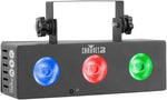 Chauvet Dj JAM Pack Silver With Moonflower, Three-Color Wash Effect Light, And A UV Strobe Combo Light - Hollywood DJ