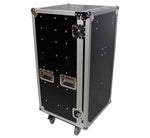 ProX XS-7DTW, 7 Drawer Workstation Case with Folding Lid Side Table on Wheels - Hollywood DJ