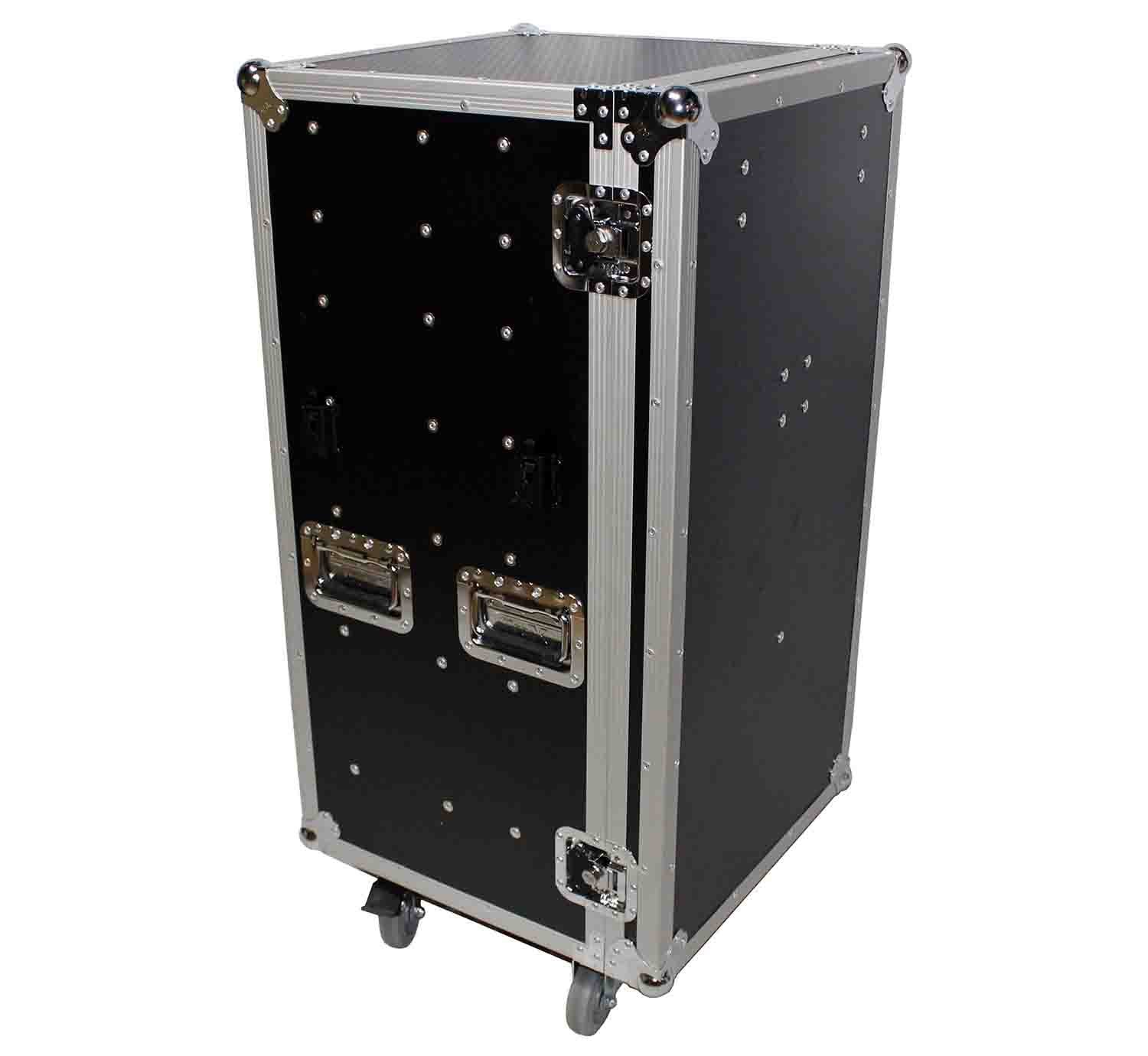 ProX XS-7DTW, 7 Drawer Workstation Case with Folding Lid Side Table on Wheels - Hollywood DJ