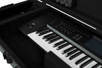 Gator Cases GTSA-KEY76 Keyboard Case for 76-note Keyboards with Wheels - Hollywood DJ