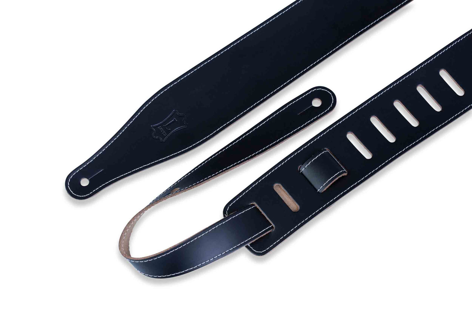 Levy's Leathers DM17-BLK Leather Guitar Strap - Black - Hollywood DJ