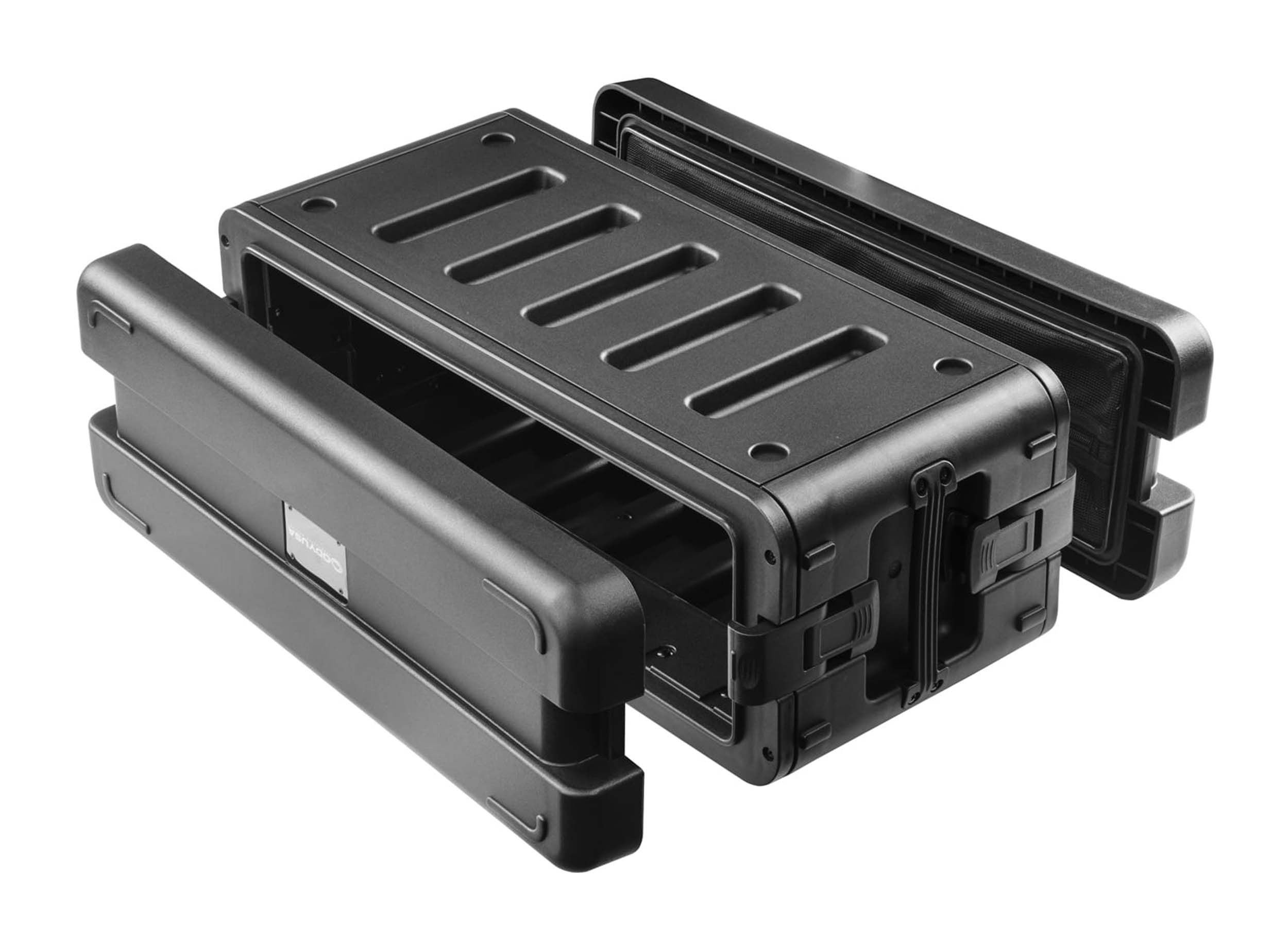 Odyssey VR3XS, 10.5-Inch Front Rail to Rear Lid Watertight Dust-proof Injection-Molded 3U Rack Case Odyssey