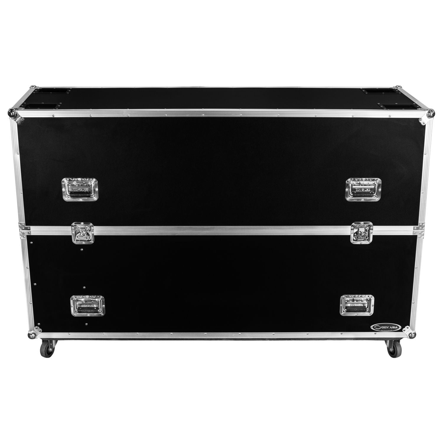 Odyssey FZ2FSM75W Dual 75″ Flat Screen Monitor Case with Casters - Hollywood DJ