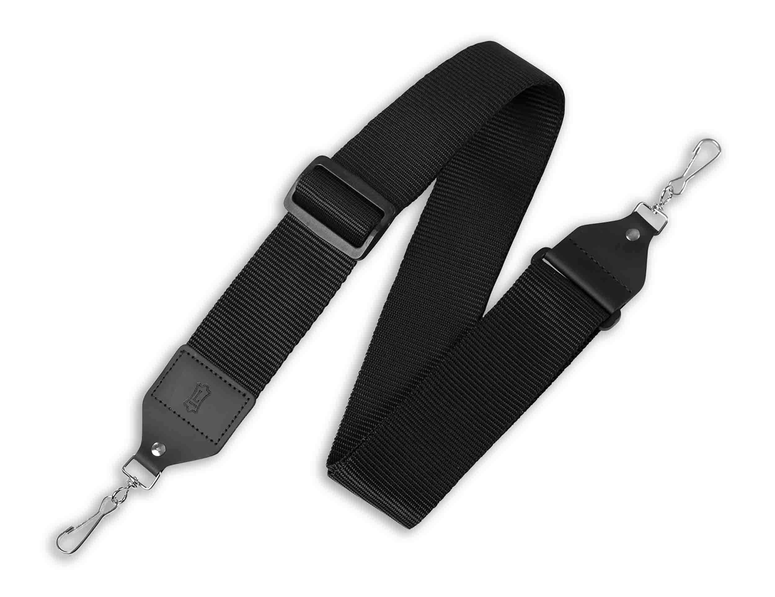 Levy's Leathers M10-BLK 2-inch Black Poly Adjustable Banjo Strap with Metal Clips - Hollywood DJ