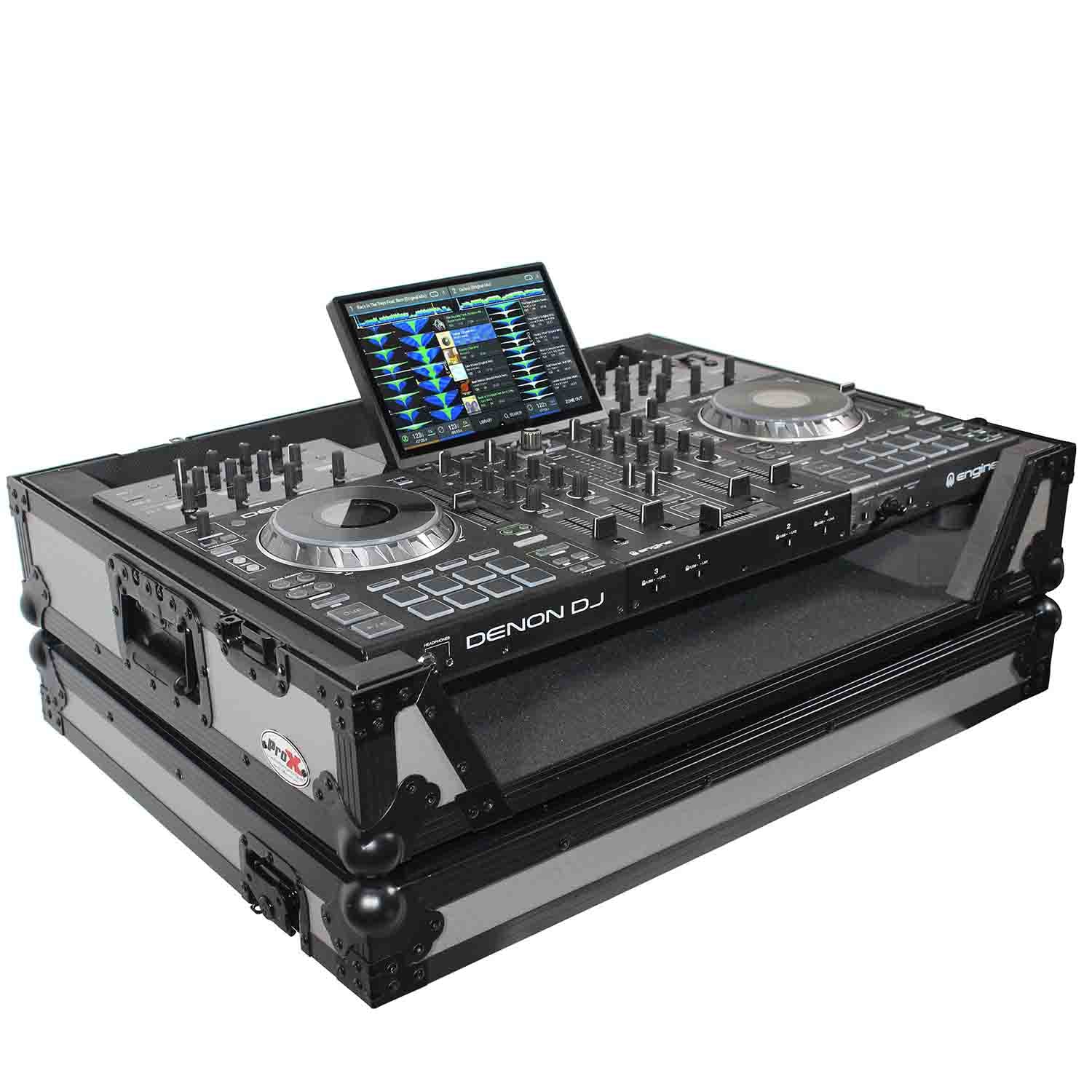 ProX XS-PRIME4 WGB DJ Flight Case for Denon Prime 4 Standalone DJ System with Wheels - Hollywood DJ