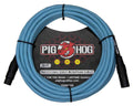 Pig Hog PHMH20DB, Hex Series Mic Cables (Daphne Blue, 20ft) - Hollywood DJ