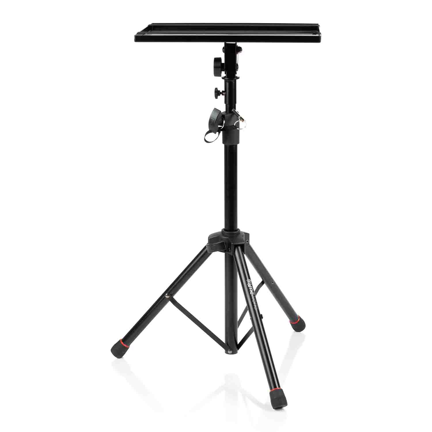 Gator Frameworks GFWLAPTOP1500 Laptop Stand - Projector Tripod Stand with Height and Tilt Adjustment - Hollywood DJ