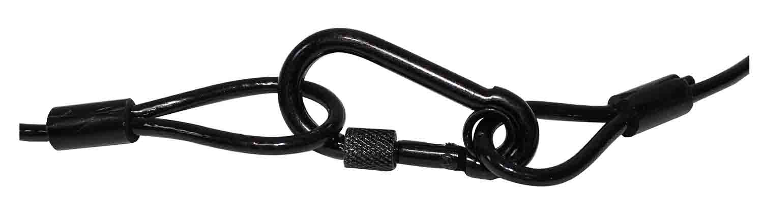 ProX T-SC30-BK 30" Safety Cable - Black - Hollywood DJ