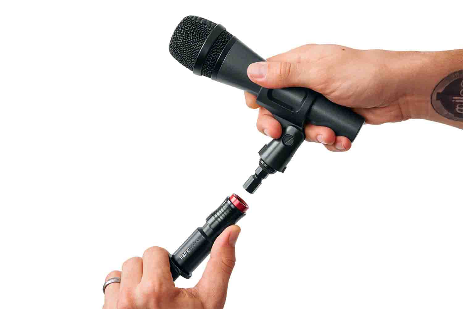 Gator Frameworks GFW-MIC-QRTOP Microphone Clip Quick Release Stand Attachment - Hollywood DJ