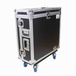 ProX XS-AHQU24DHW DJ Flight Road Case for Allen and Heath QU-24 Mixer With Doghouse and Wheels ProX Cases