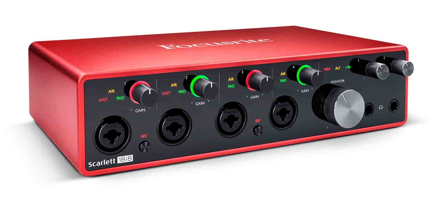 Focusrite SCARLETT-18I8-3G 18x8 USB Audio/MIDI Interface - Hollywood DJ