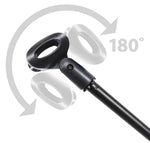 ProX T-MIC09 Pro Tripod Microphone Concert Musician DJ Stand with Boom and Mic Clip - 6 Feet - Hollywood DJ