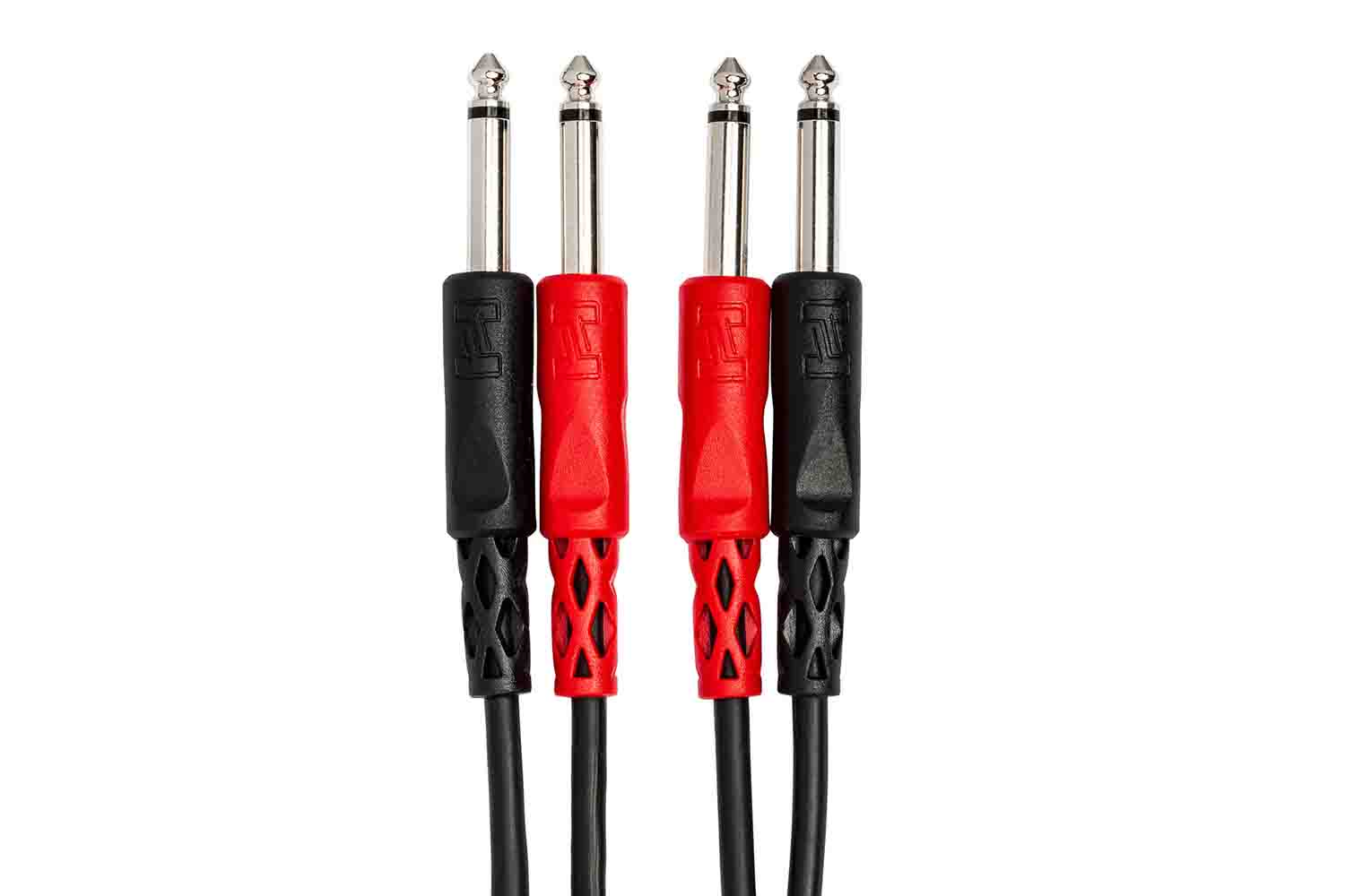 Hosa Stereo Interconnect Cable, Dual 1/4 in TS to Same - Hollywood DJ