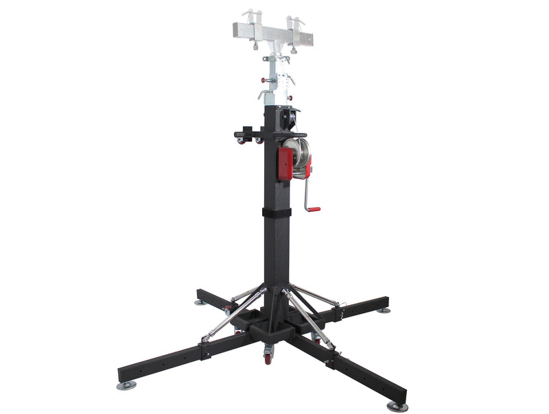 ProX XT-CRANK18FT-500 Lighting Heavy-Duty Crank Truss Stand 500 Lbs Capacity with Outriggers Center Load18'Includes T-Adapter Truss Mount - 18 Feet by ProX Cases