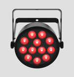 Chauvet DJ SlimPACK Q12 ILS Low-Profile Quad-Color LED Wash Bundle with DMX Cables and Bag - Hollywood DJ