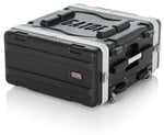 Gator Cases GRR-4L Rolling Molded 4U Rack Case - Hollywood DJ