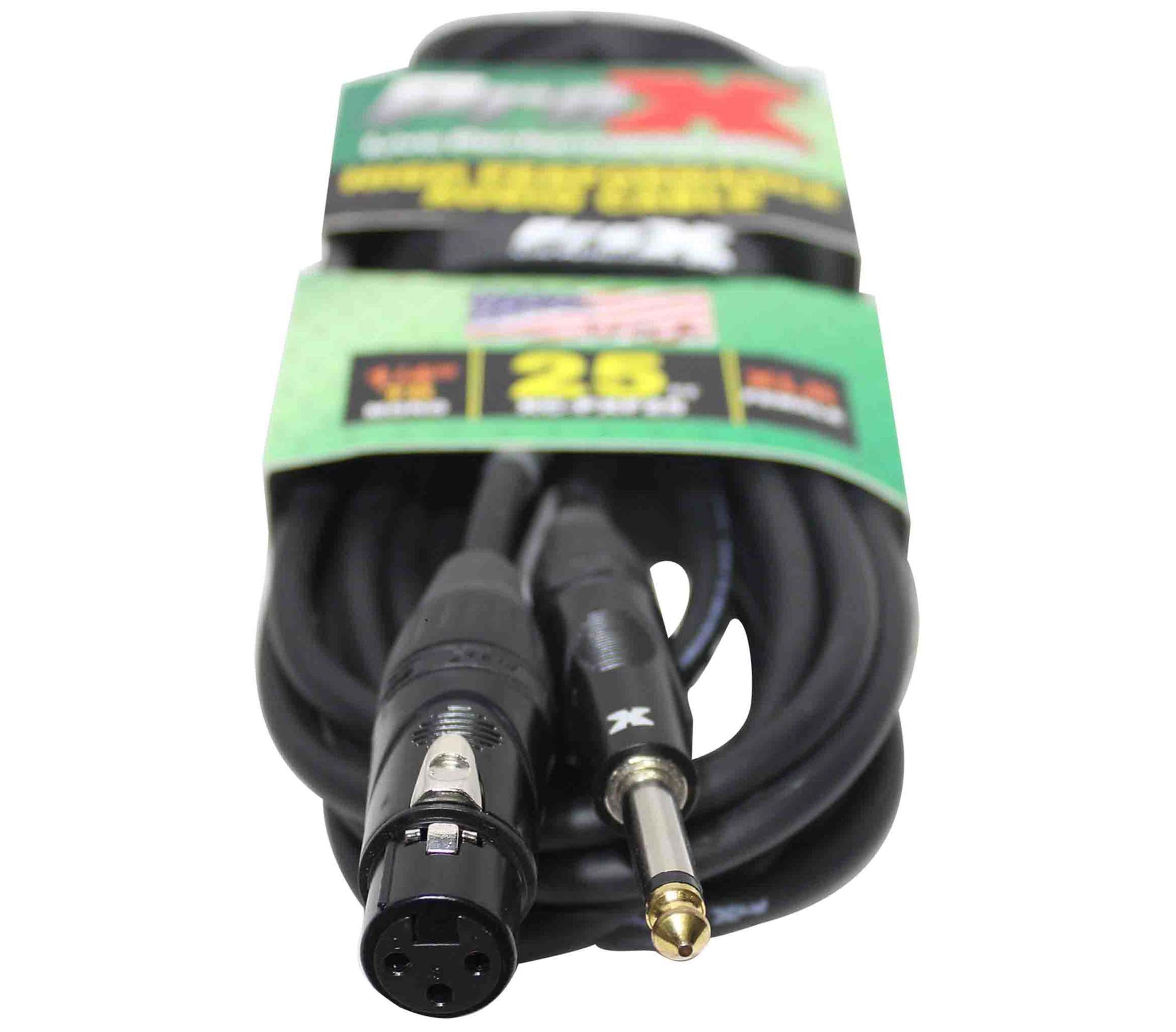 Prox XC-PXF25 Unbalanced 1/4" TS to XLR3-F High Performance Audio Cable - 25 Feet by ProX Cases