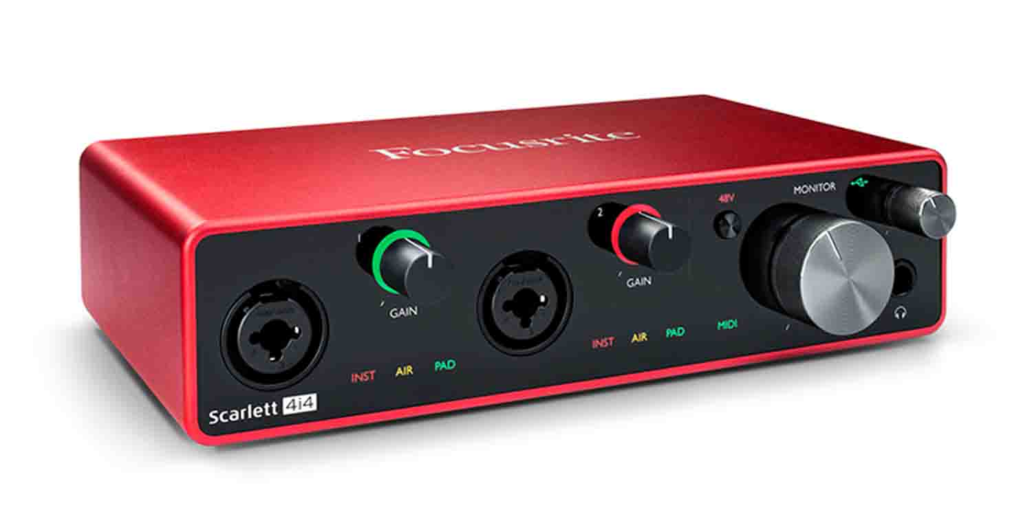 Focusrite Scarlett 4i4 3rd Gen 4x4 USB Audio/MIDI Interface - Hollywood DJ