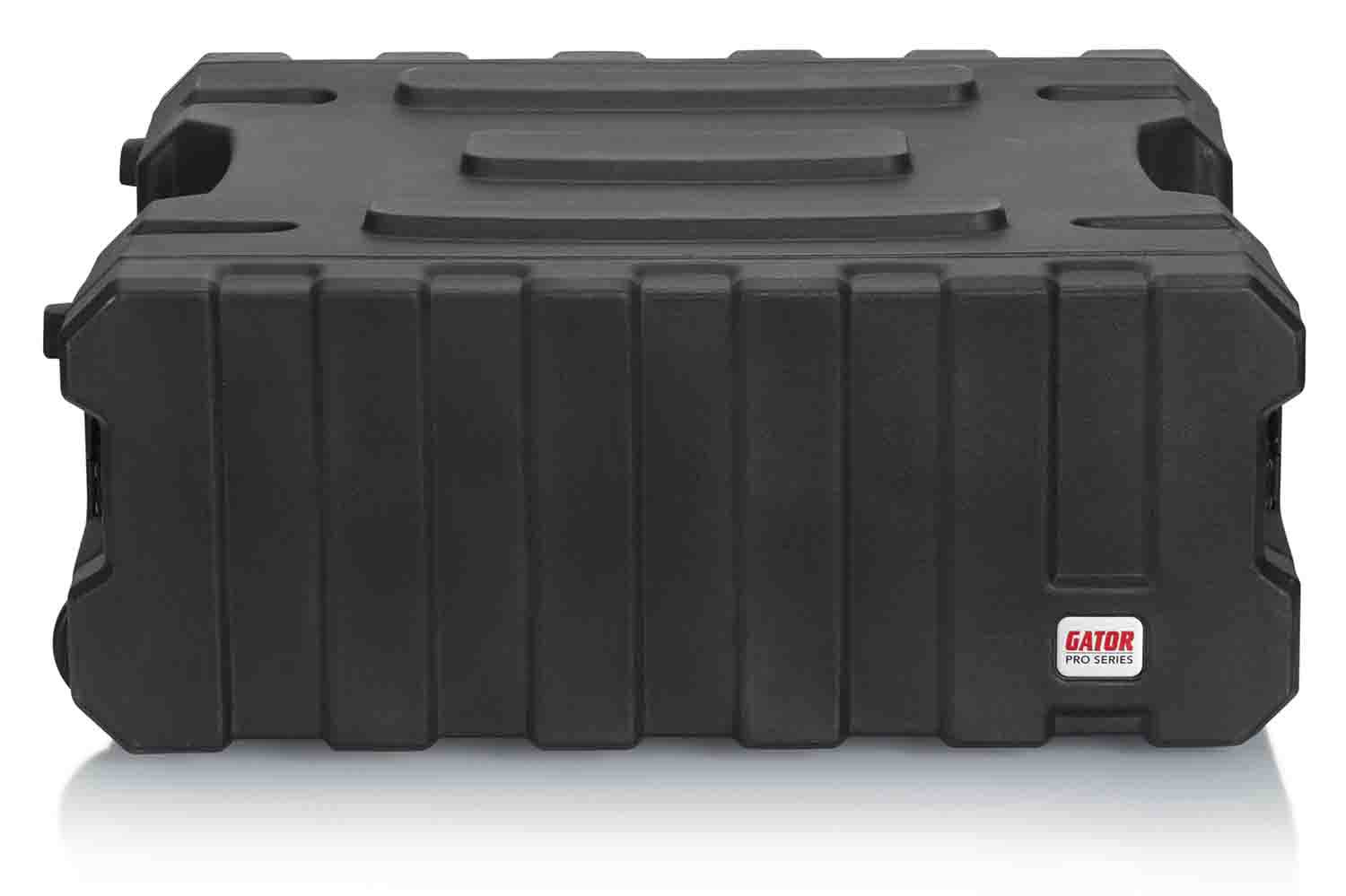 Gator Cases G-PROR-4U-19, 4U Deep Molded Audio Rack Case with Wheels - 19 Inch - Hollywood DJ