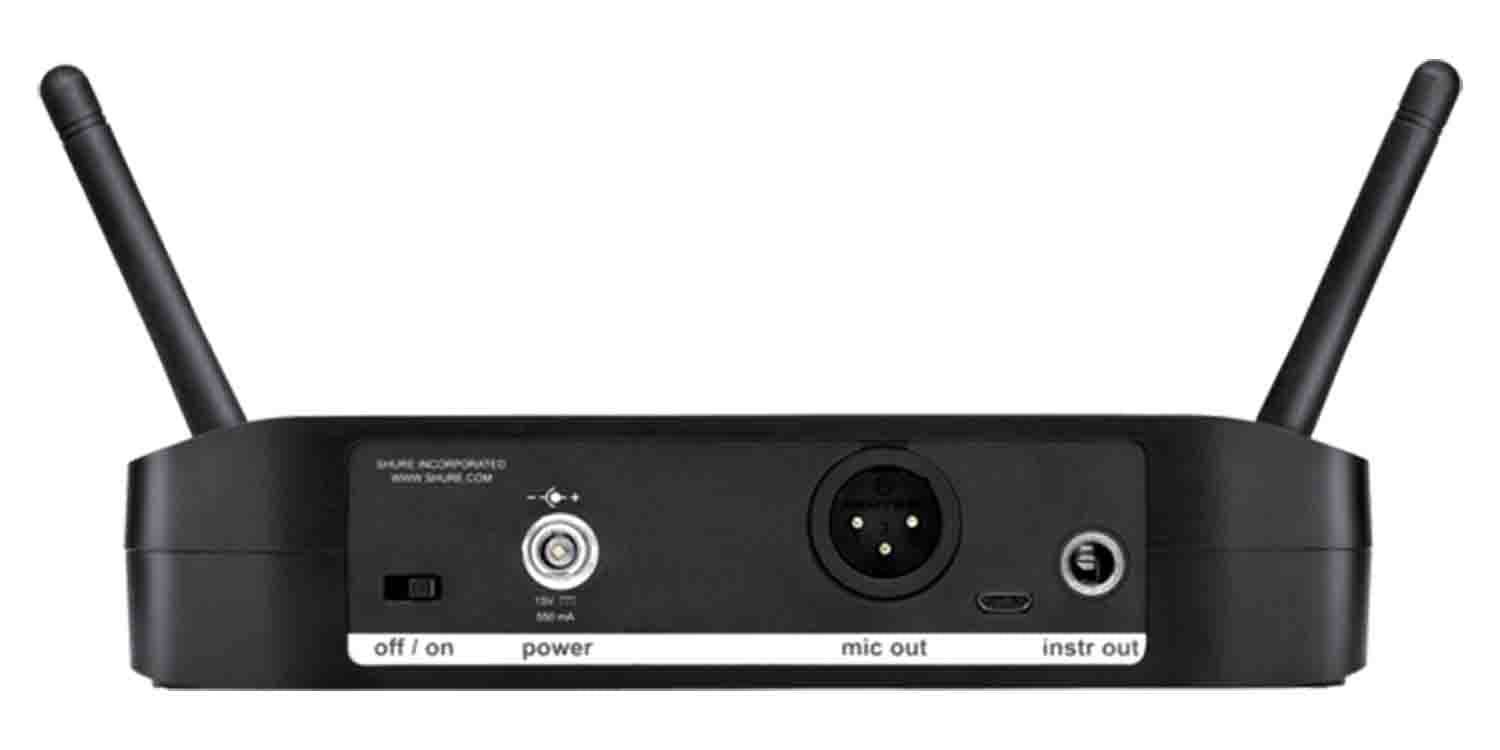 Shure GLXD14R/B98-Z2 Digital Wireless Instrument System with Beta 98H/C Clip on Gooseneck Microphone - Hollywood DJ