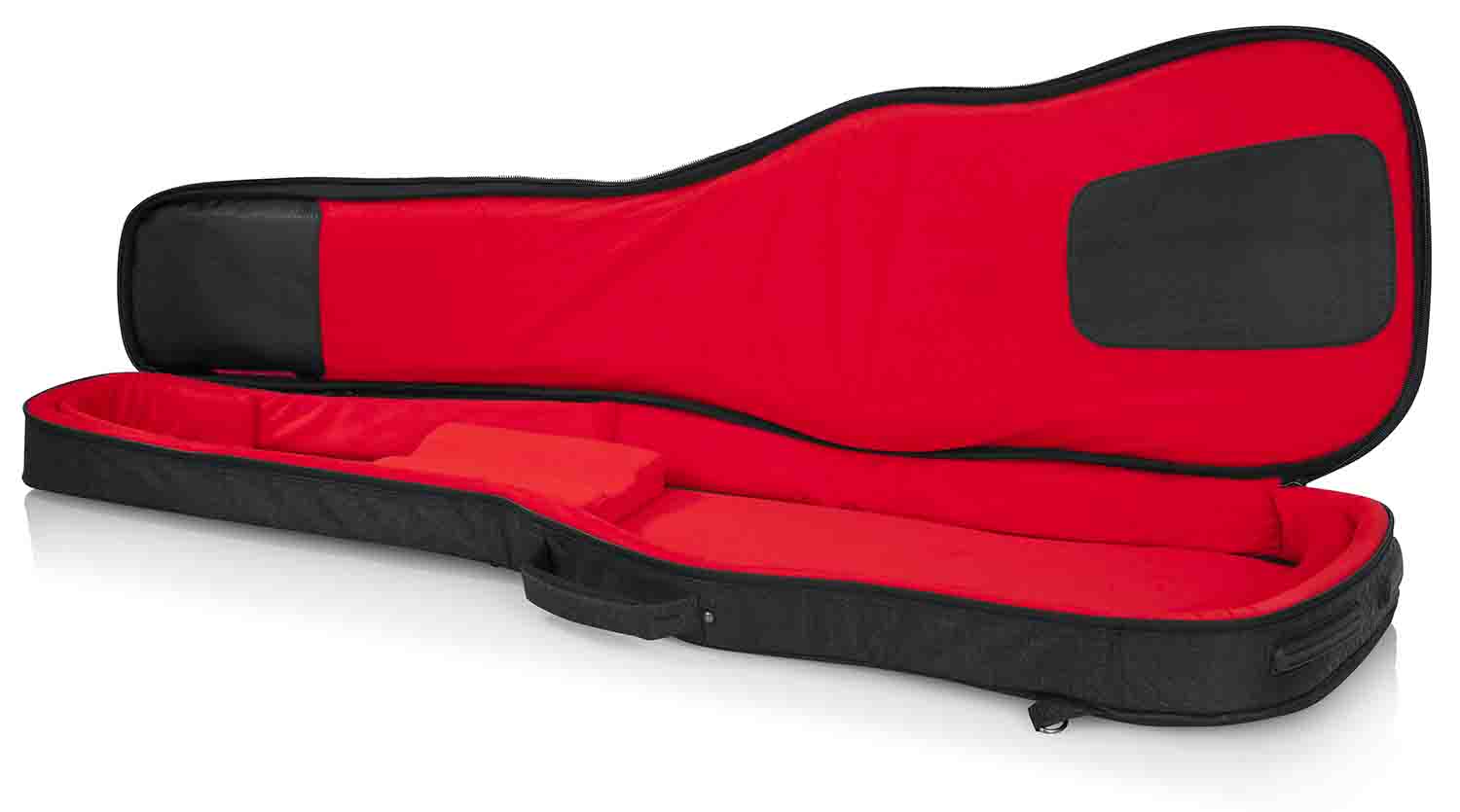Gator Cases GT-BASS-BLK Transit Series Bass Guitar Gig Bag with Charcoal Black Exterior - Hollywood DJ