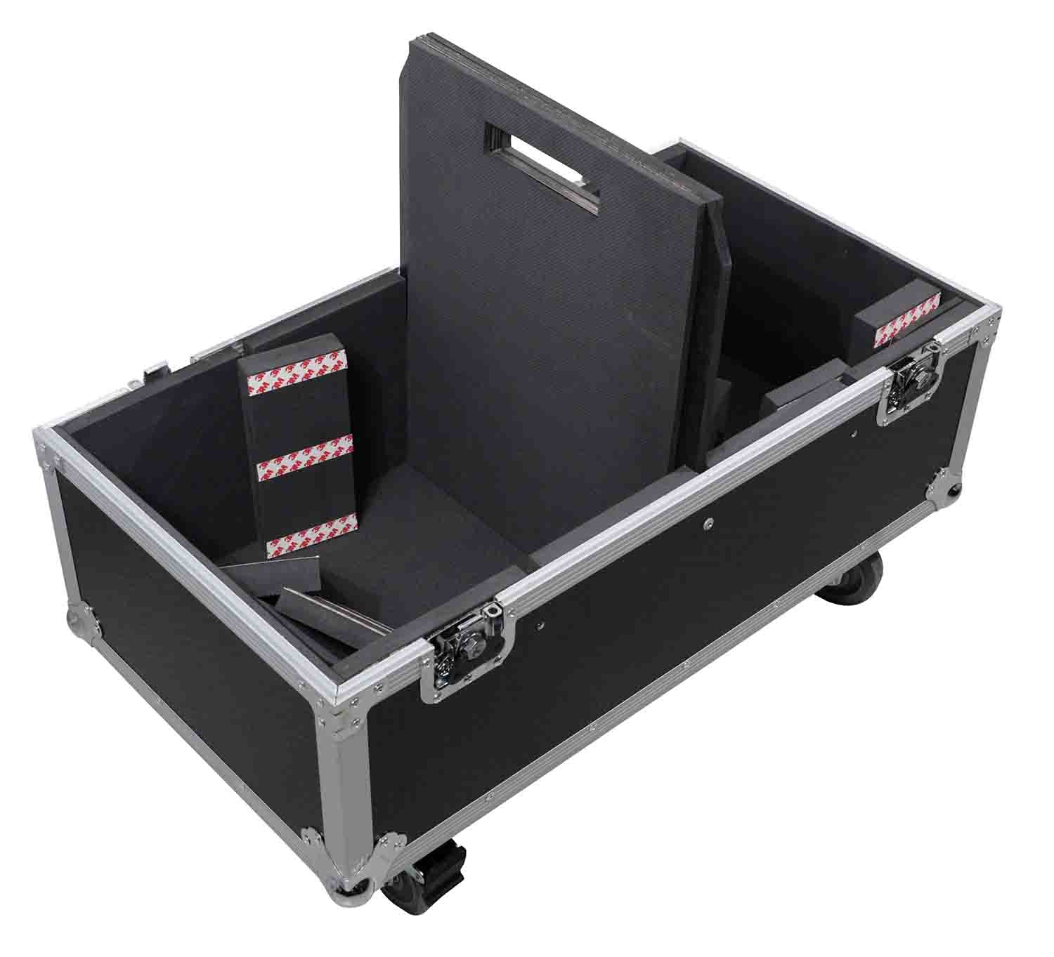 ProX X-RCF-NX32A ATA Flight Hard Case for Two RCF NX 32-A Speakers with Wheels - Hollywood DJ