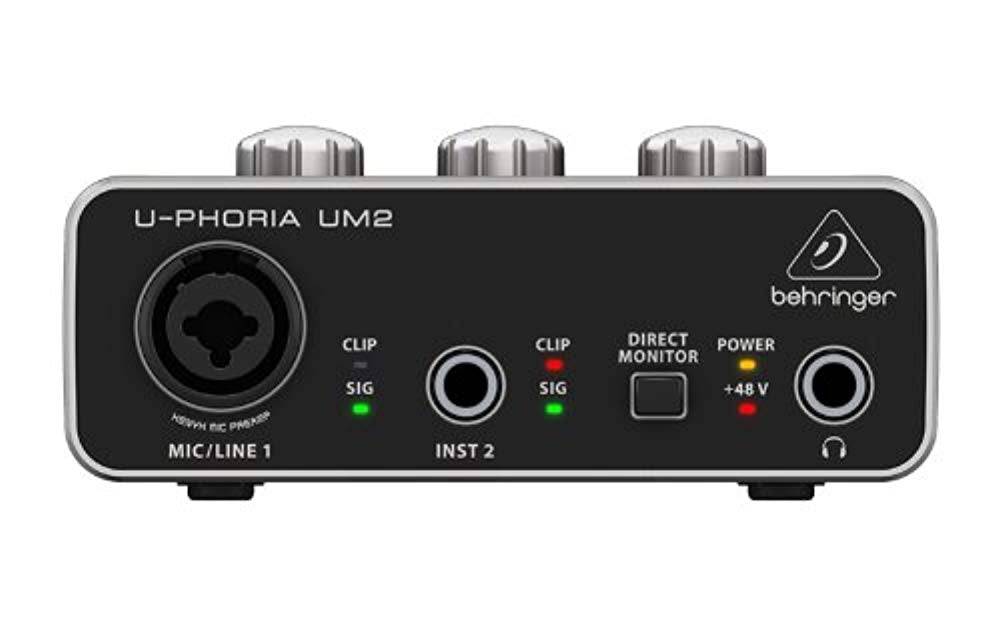 Behringer UM-2, 2X2 USB audio Interface - Hollywood DJ