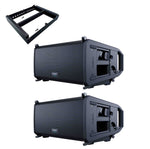 QSC LA108, 8" Powered Line Array Loudspeaker Package with Array Frame QSC