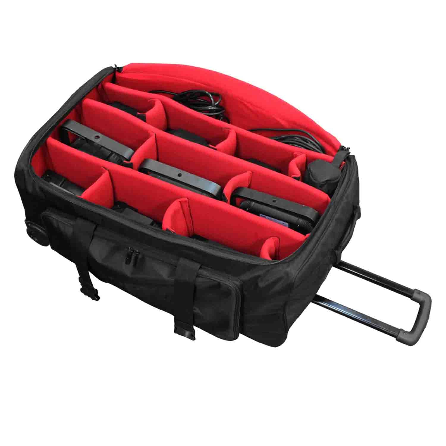 Odyssey BRLPAR1HW Redline Series Utility Par Uplight Gear Bag with Pullout Handle and Wheels - Hollywood DJ